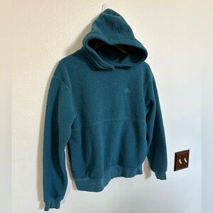 The North Face Teal fleece Hoodie